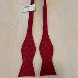 Joseph A. Banks Red Silk Bow Tie NWT